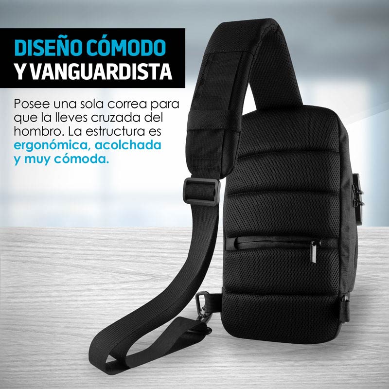 Mochila Antirrobo Mini con Candado y Puerto USB Redlemon