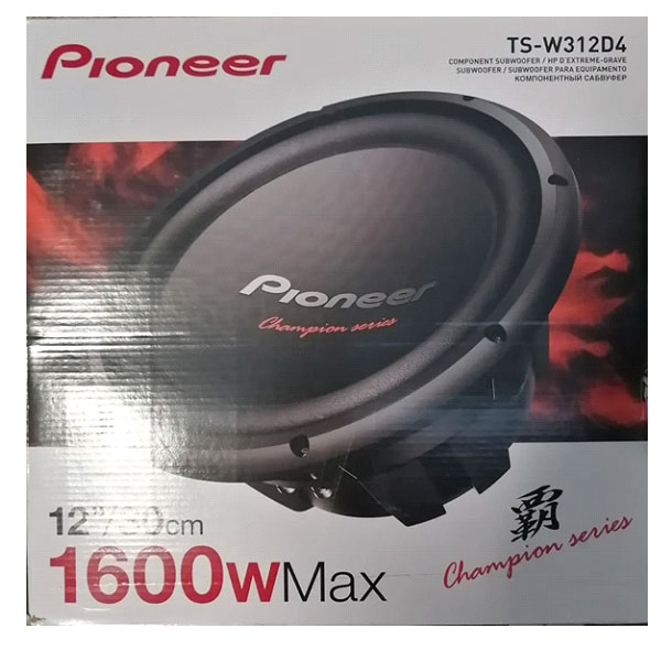 Woofer Pioneer 12  Champions Series De 1600watts Ts-w312d4