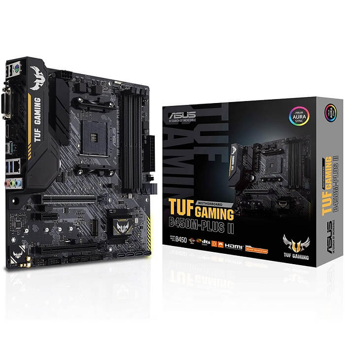 Tarjeta Madre ASUS TUF GAMING B450M-PLUS II AURA 4xDDR4 2xPCI-E USB3 Socket AM4