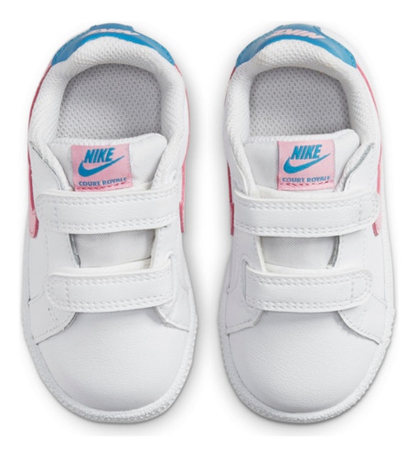 TENIS ORIGINAL NIKE COURT ROYALE TDV BLANCO ROSA NI AS 833537 110