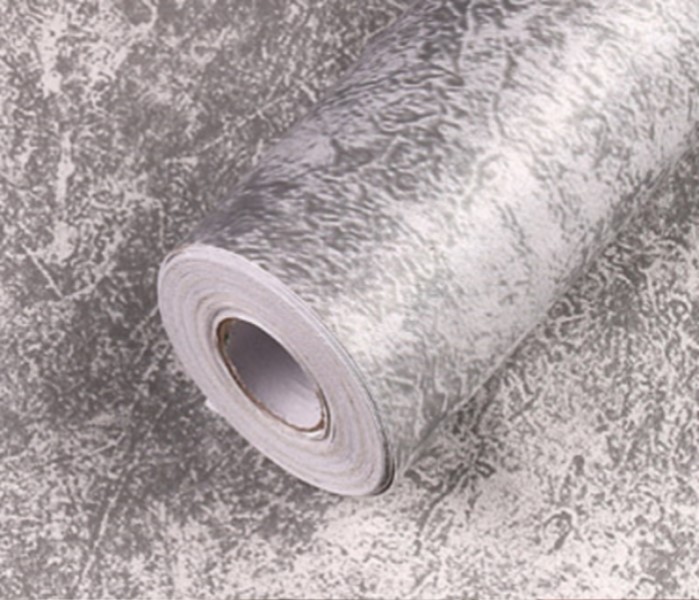 PAPEL TAPIZ ADHERIBLE CEMENTO CLASICO GRIS 10m X 45cm TP57