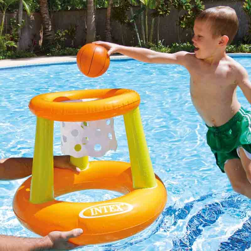 Canasta De Basquetbol baloncesto Inflable flotante para  Alberca Piscina Intex 67x55cm 