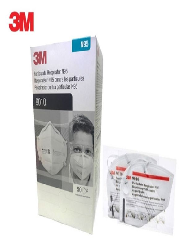 Cubrebocas Mascarilla Respirador N95 3m 9010 Niosh CAJA 50 Piezas