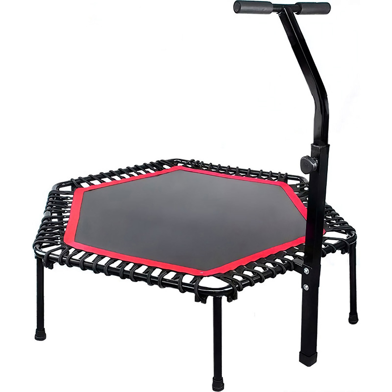 Trampolin Hexagonal 50" Barra Ejercicio 150KG  Fitness Ejercicio Agarradera Gym Aerobics