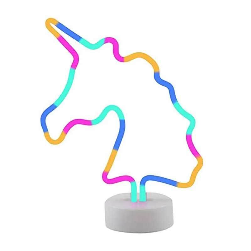Lampara Unicornio LED tipo neón Gadgets & fun