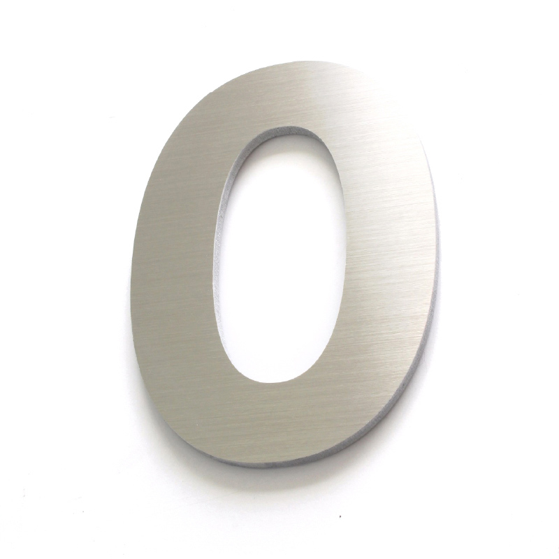 Numeros para casa - 18cm - Delgados - Aluminio Cepillado - Numeros Residenciales®