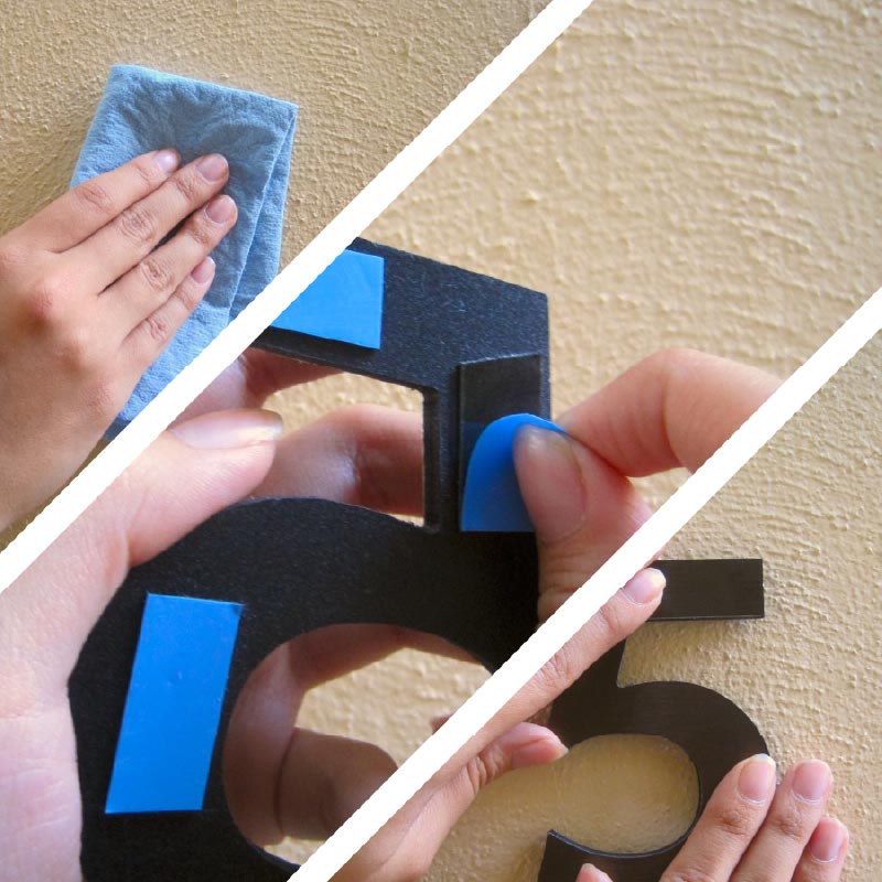 Numeros para casa - 18cm - Delgados - Aluminio Cepillado - Numeros Residenciales®