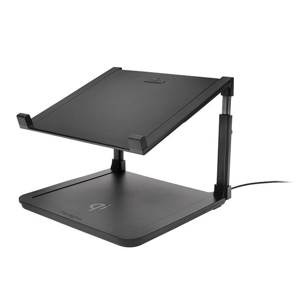 Kensintong Base elevadora para Laptop con ajuste de altura y carga inalámbrica para teléfono celular (compatible)