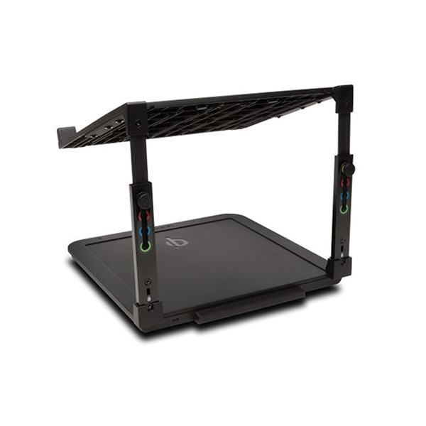 Kensintong Base elevadora para Laptop con ajuste de altura y carga inalámbrica para teléfono celular (compatible)