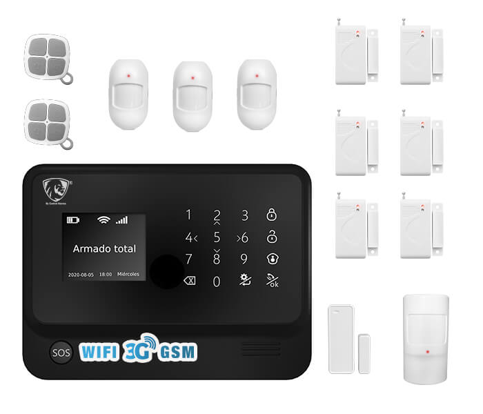 Wifi Alarma 3g Gsm Kit 13 Seguridad Vecinal Inalambrica Casa