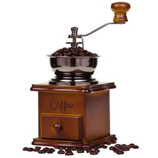 Molino Grano De Café Manual Portátil De Madera Vintage 