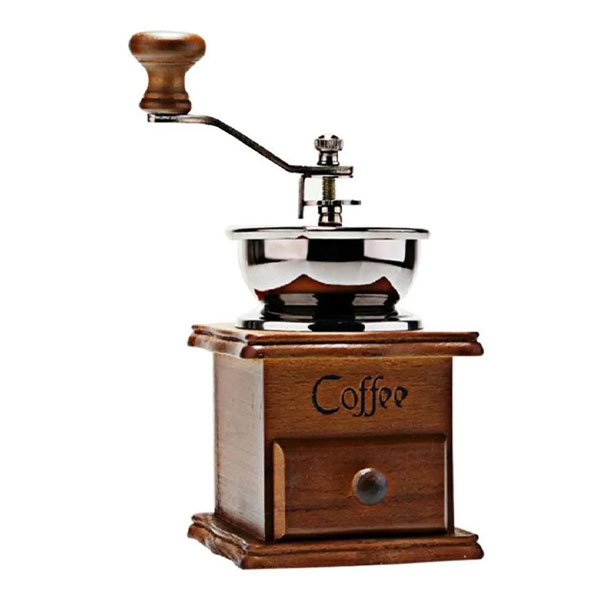 Molino Grano De Café Manual Portátil De Madera Vintage 