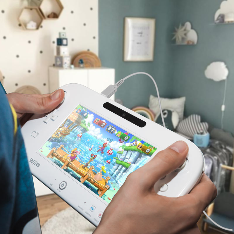 Cargador para Nintendo Wii U Gamepad 2 m Redlemon