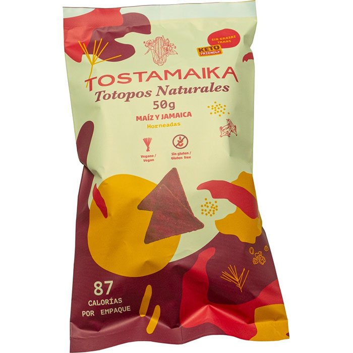 Tostamaika, Totopos De Naturales De Maíz Y Jamaica (6 Pack)