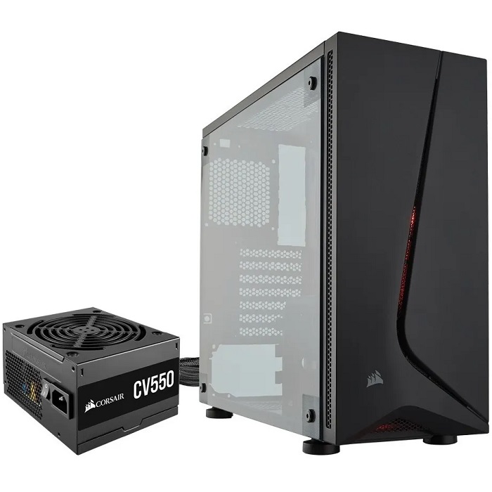 Gabinete Corsair Carbide SPEC-05 USB3 2 Ventiladores LED Fuente CV550 550W 80 Plus Bonze CC-9020126-NA