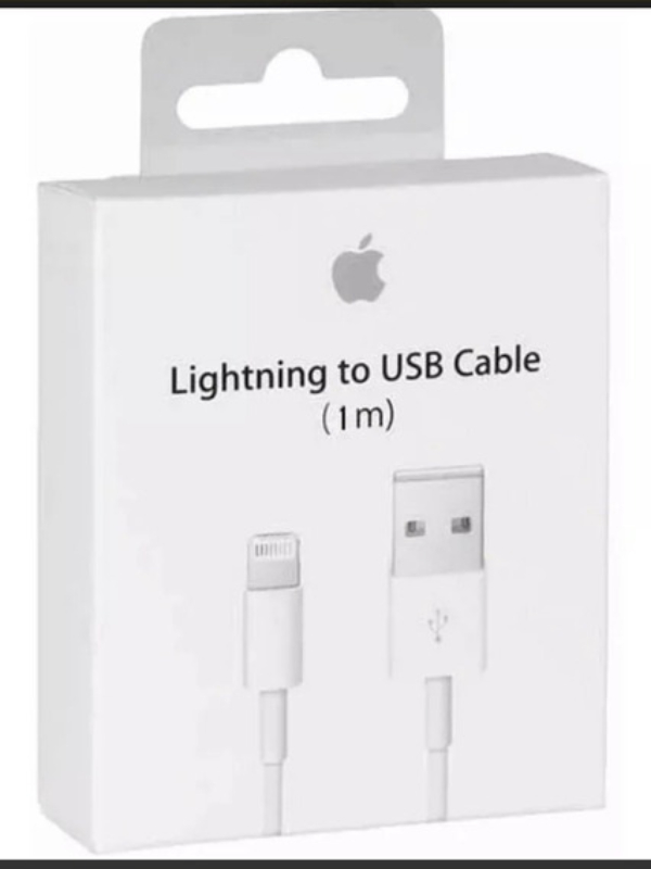 Cable iPhone Lightning a USB 1 Metro Blanco