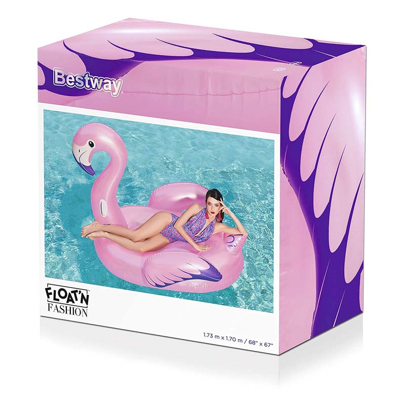 Flotador Flamingo Flamenco Rosa Piscina Alberca Bestway 173 x 170 