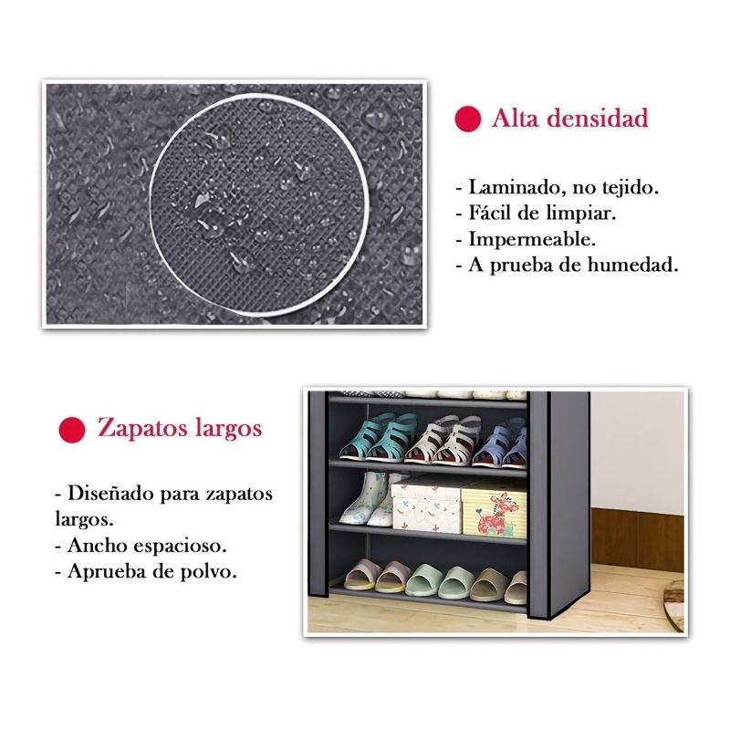 Zapatera 15 Pares Zapatos Organizador 5 Repisas Eiffel Closet