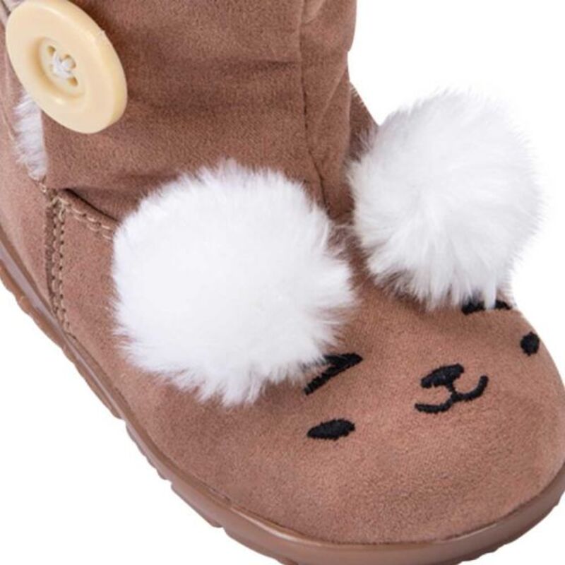 Kit De 2 Pares De Botas Para Bebe Niña Rosa Y Café 329
