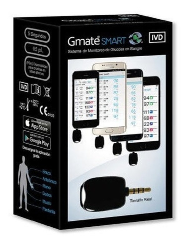 Kit Glucómetro Gmate Smart Con 5 Piezas