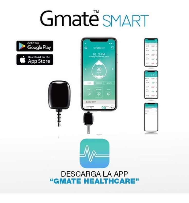 Kit Glucómetro Gmate Smart Con 5 Piezas