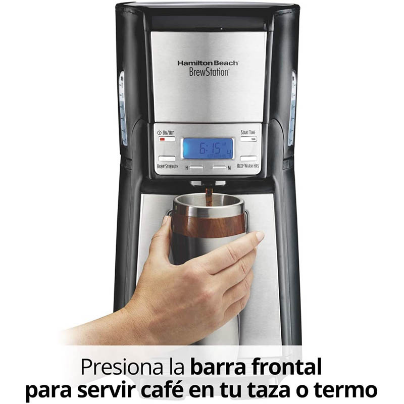 Cafetera Programable Dispensadora 12 Tz Hamilton Beach 48465