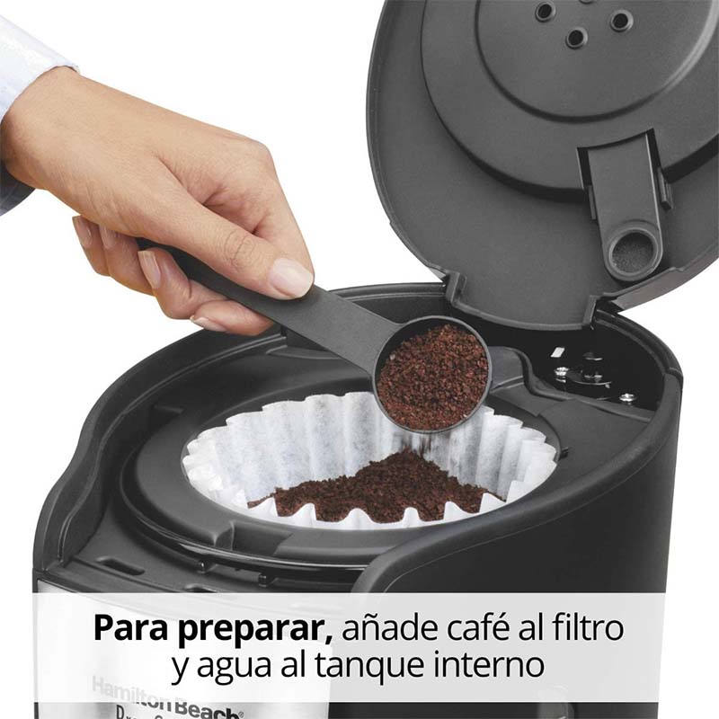 Cafetera Programable Dispensadora 12 Tz Hamilton Beach 48465