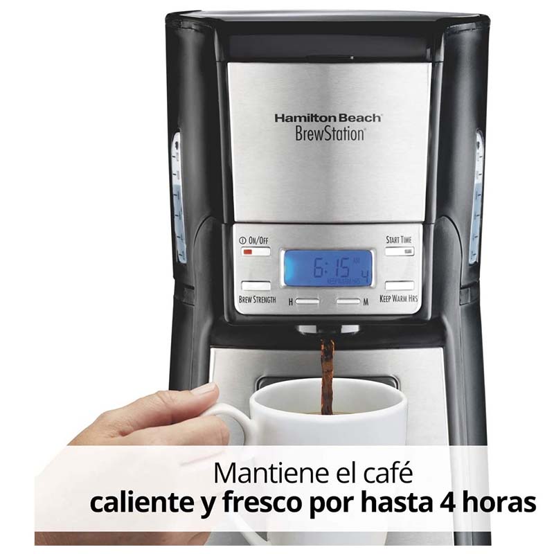 Cafetera Programable Dispensadora 12 Tz Hamilton Beach 48465