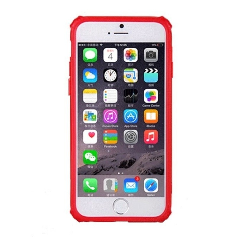 Protector Totu Rainbow Frame Rojo para Iphone 6/6s