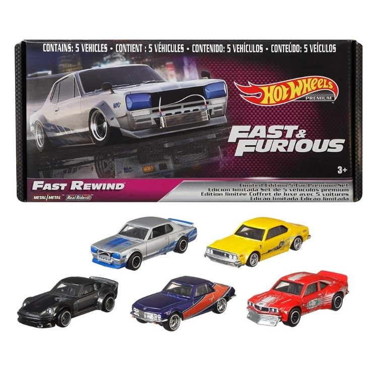 Hot Wheels Fast and Furious Fast Rewind 5 Pack GRB02