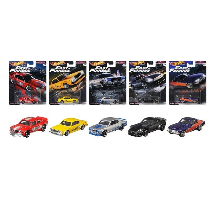 Hot Wheels Fast and Furious Fast Rewind 5 Pack GRB02