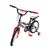Bicicleta para niños Unibike Inferno Rodada 16, Rojo-Gris, con rueditas de entrenamiento