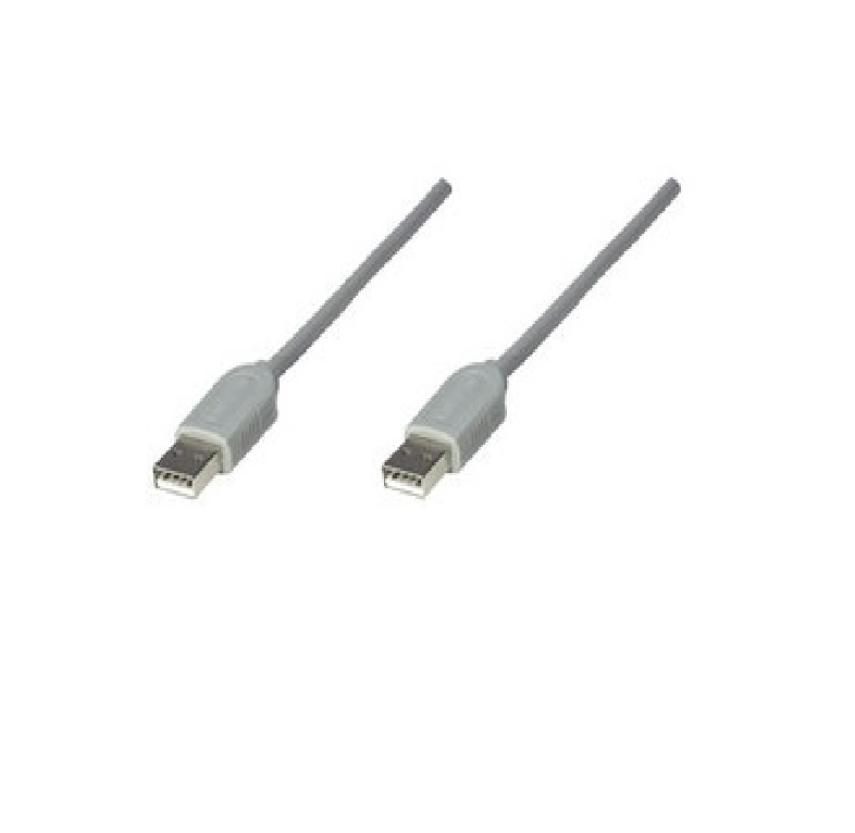 CABLE USB MANHATTAN A-A 1.8 MTS GRIS DATOS PC LAP COMPUTADORA MACHO A MACHO INFORMACION CASA OFICIN