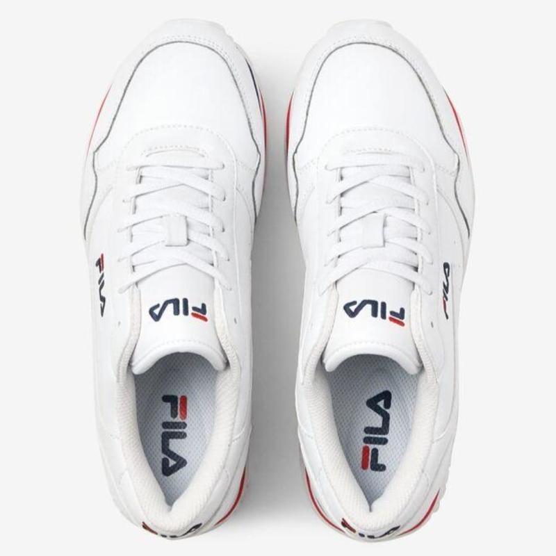 Tenis Fila Orbit Stripe Blanco Azul Rojo de Dama