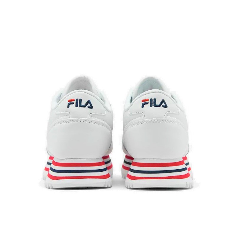 Tenis Fila Orbit Stripe Blanco Azul Rojo de Dama