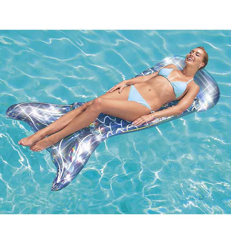 Flotador Inflable Cola De Sirena Tornasol Piscina alberca playa Bestway