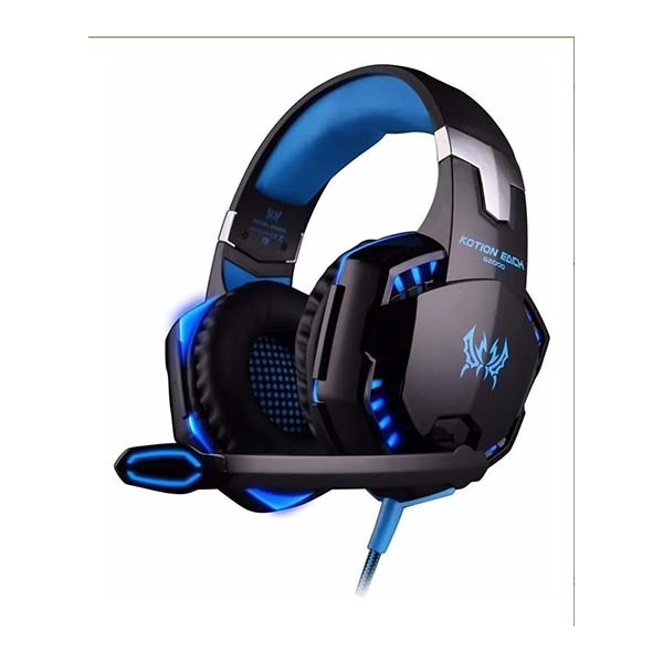 AUDIFONOS GAMER G9000 SONIDO HD 360 MICROFONO LED COLOR ROJO