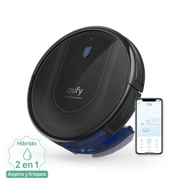 Aspiradora Robot Trapeador Eufy Robovac G10 2.000Pa Potencia App Alexa Google Assistant