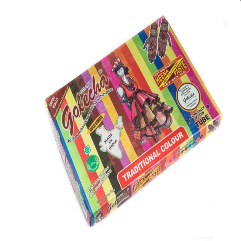 10 Tubos Henna Natural Para Tatuajes