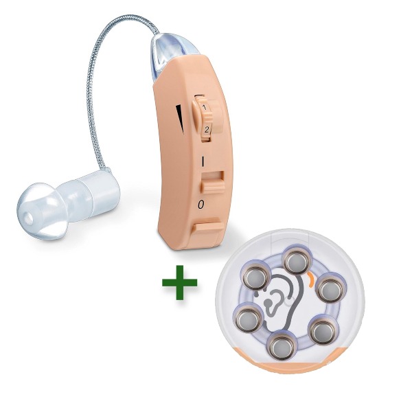 Audífono Auditivo Amplificador Sonido Ha50 Beurer + 6 Pilas