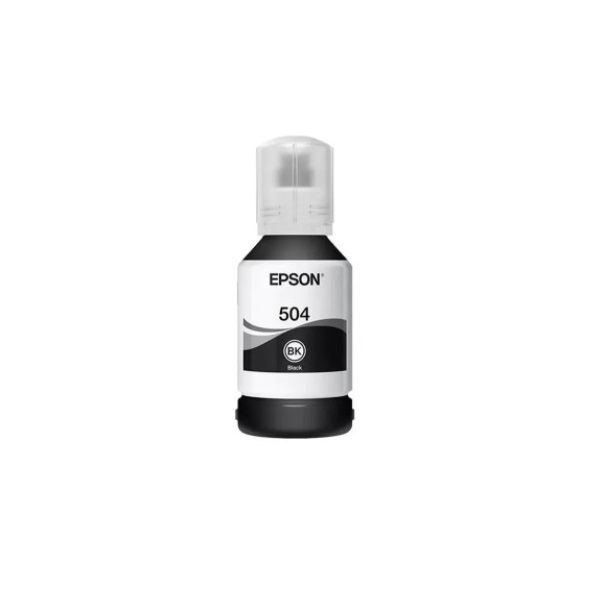 Botella de Tinta Epson T504 Ecotank / Color Negro / Original / T504120 / Nuevo