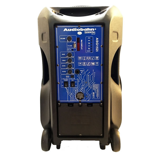  Bafle Recargable Con Tripié y Bluetooth Audiobahn ASG152I - Negro