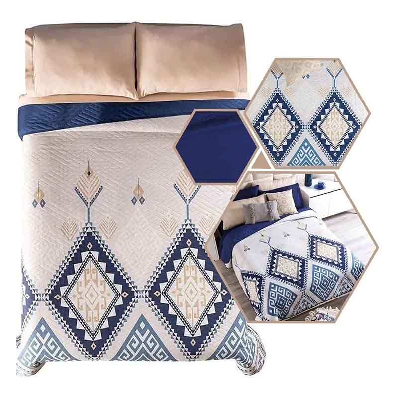 Edredón Matrimonial Ligero Capitonado Novo Tonalá Doble Vista Vianney