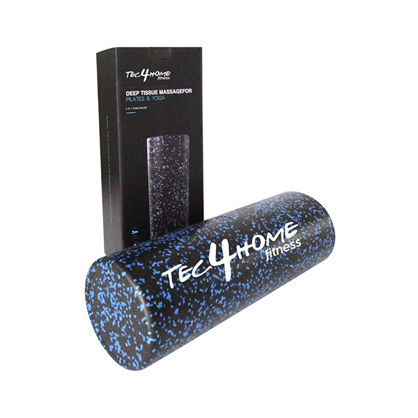 Tec4home - Rodillo Liso para Masaje Muscular - Cilindro para Automasaje - Tratamiento del Dolor de Cuello Espalda 