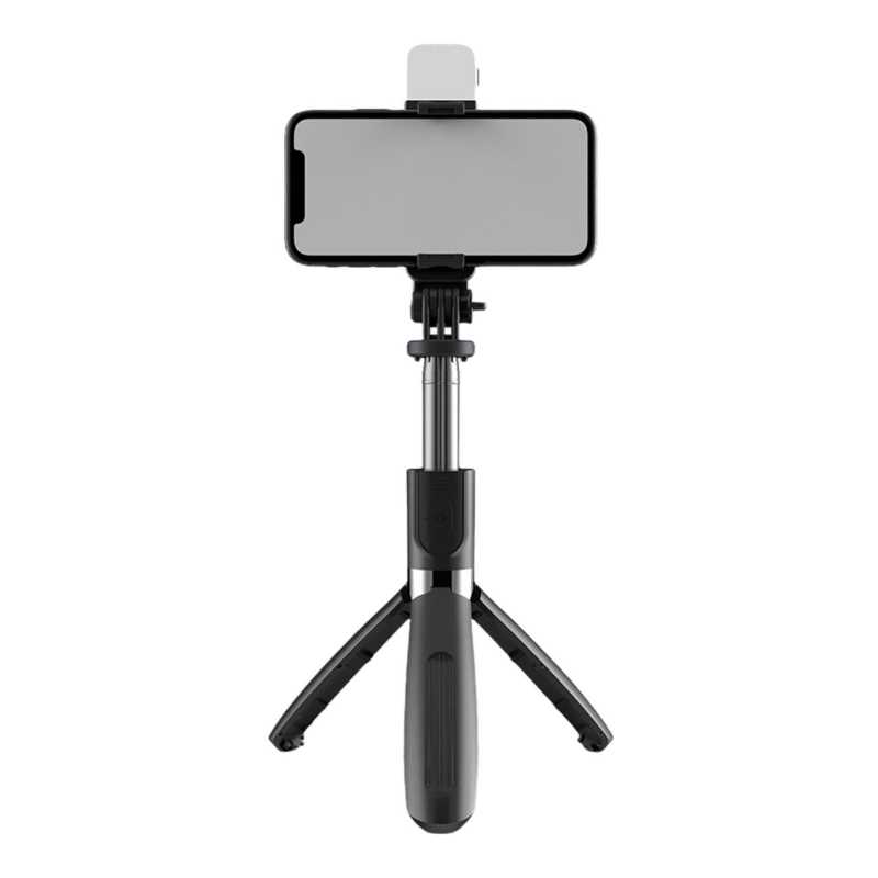 Baston para Selfie Gadgets & Fun Con Luz LED , Tripie y control bluetooth desmontable Selfie Stick portátil