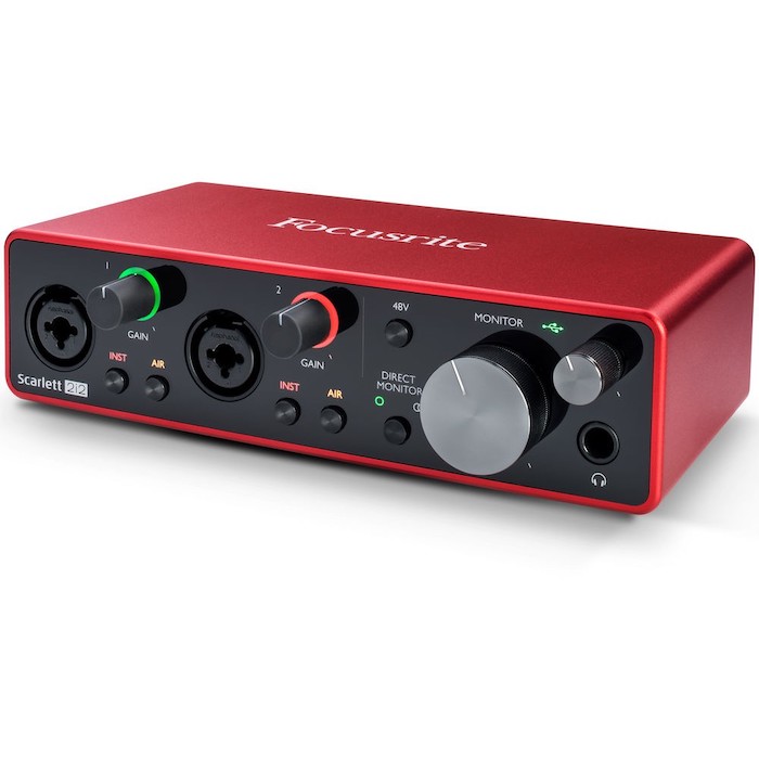 Interfaz De Grabación 2 Canales Focusrite Scarlett 2i2 Gen 3