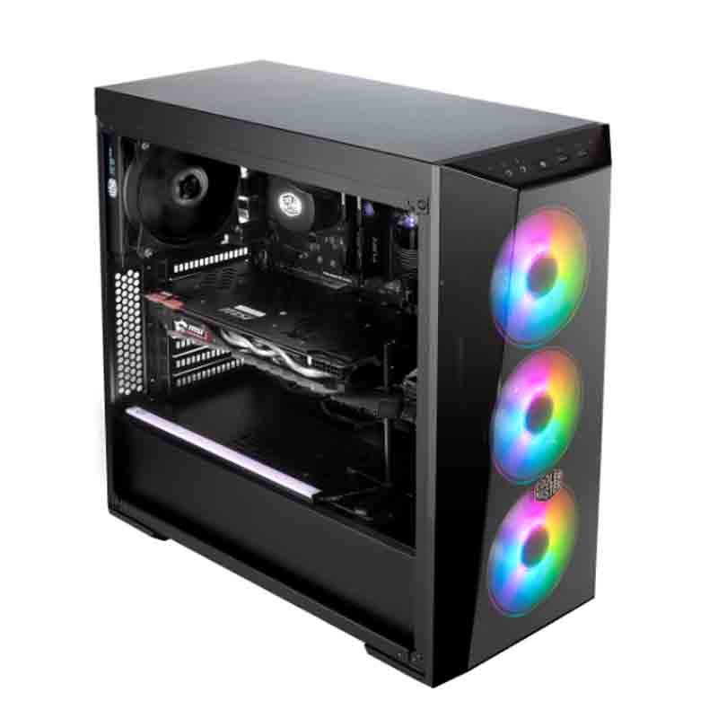 GABINETE COOLER MASTER MASTERBOX LITE 5 NEGRO ARGB ATX S/FUENTE CRISTAL MCW-L5S3-KGNN-05