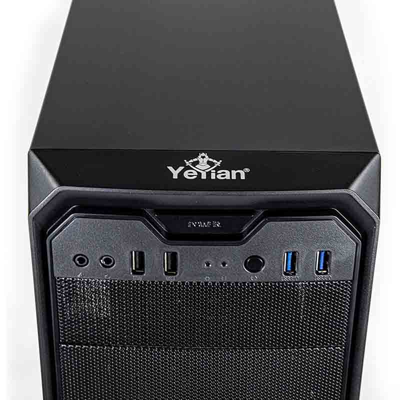 GABINETE YEYIAN GAMER YNH-SL900 STAHL 900 MESH 1VEN LED USB