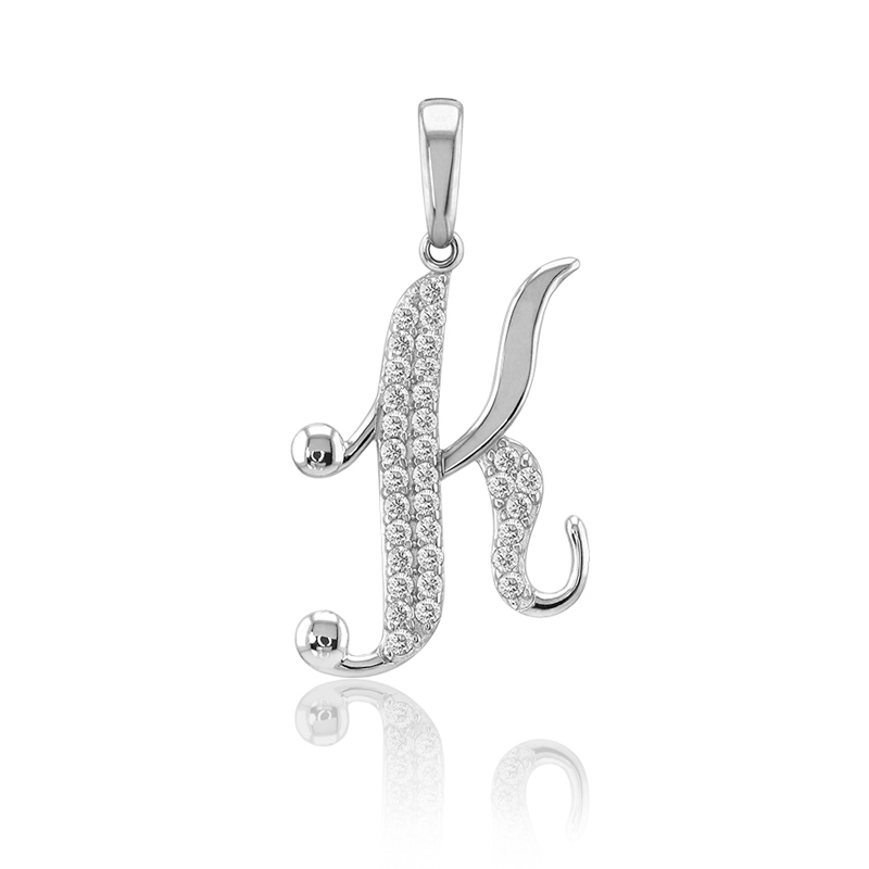 DIJE LETRA K ORO 14K ABBA JOYAS