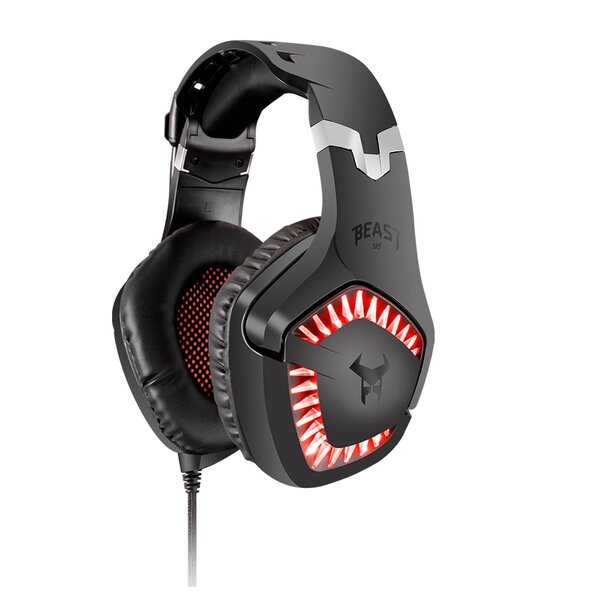 Audífonos Gamer Muspell Ultimate:7.1 Digital Surround + Vibration Stf Beast Negro